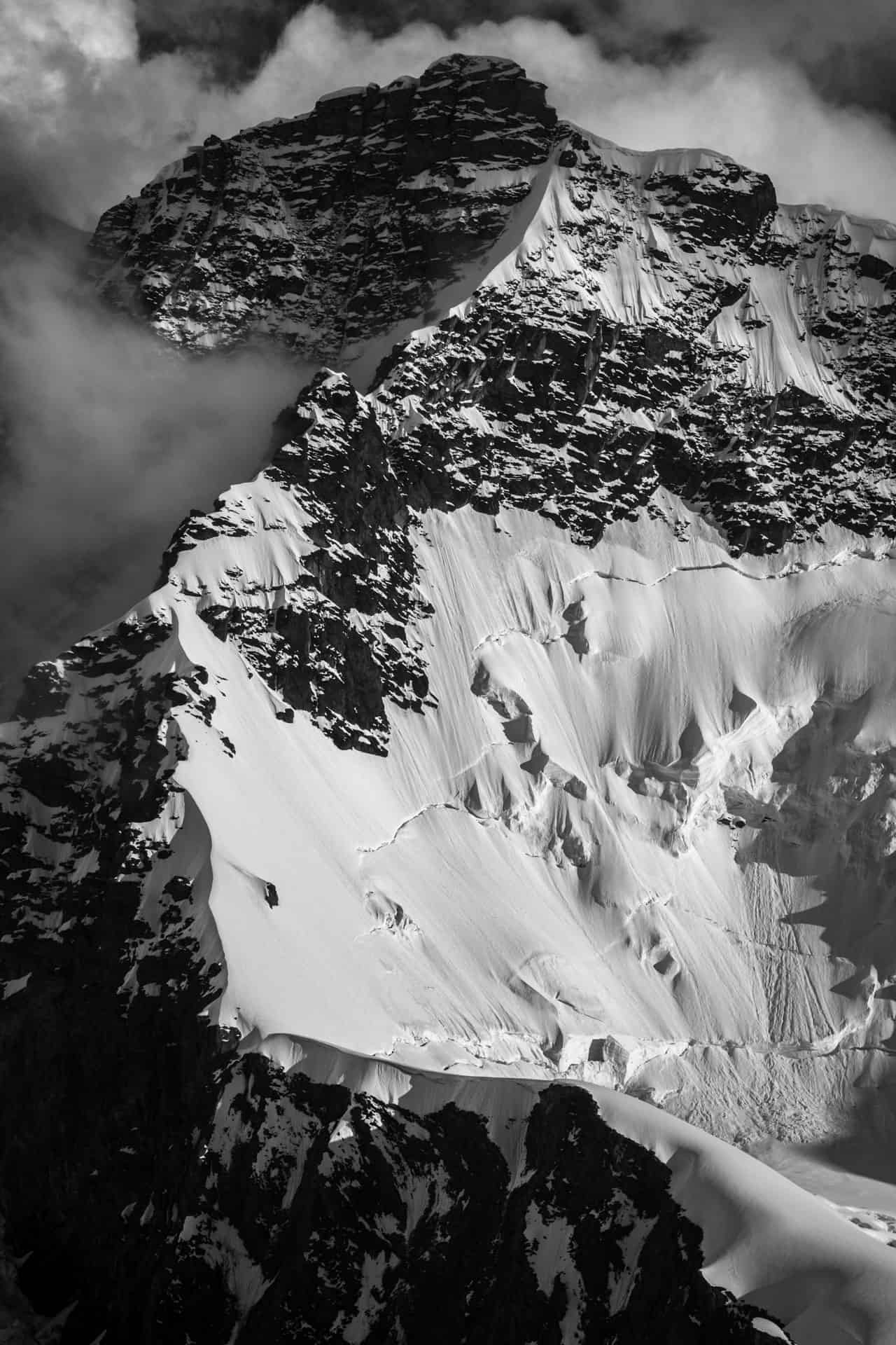 Photo montagne Valais suisse- roccia nera (Breithorn)