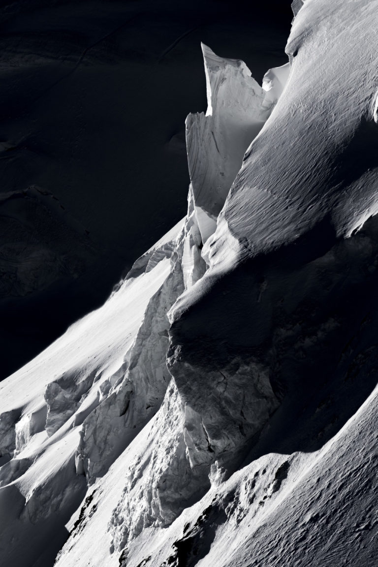 Photo glaciers des Alpes - Sérac de Castor - Ascencion de Polux