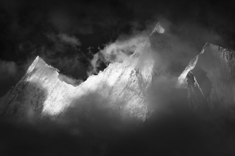 Saas Fee valley - mountain photos - Täschhorn, Dom, Lenzspitze