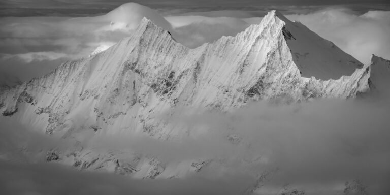 Taschhorn - Dom - summit of the Alps - Peaks of the Saas fee mountains - The Matterhorn