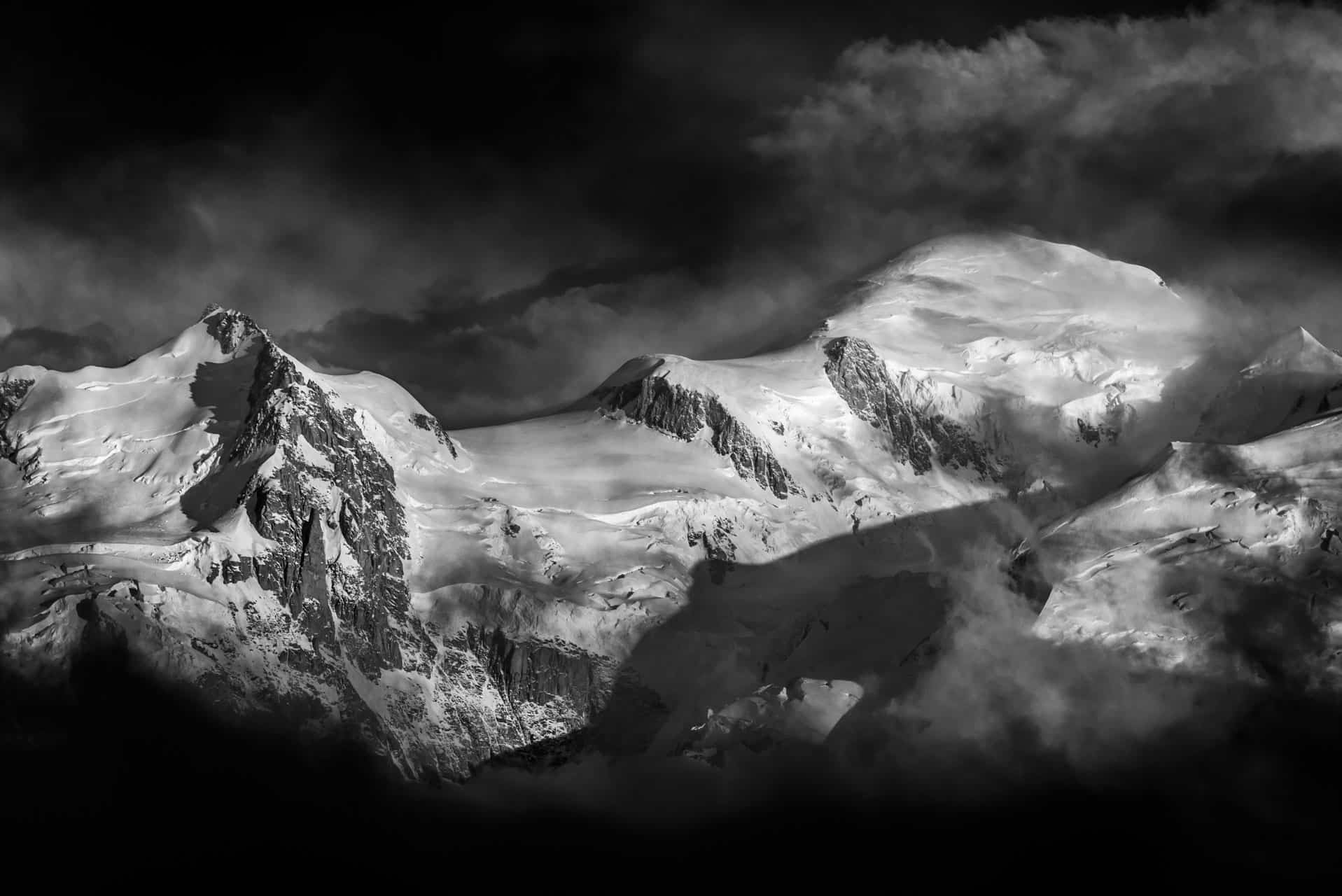 Mont Blanc - Photo massif du Mont Blanc et Mont Maudit Alpes -