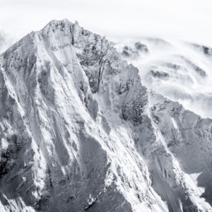Black and white mountain photo Val d&#039;Anniviers