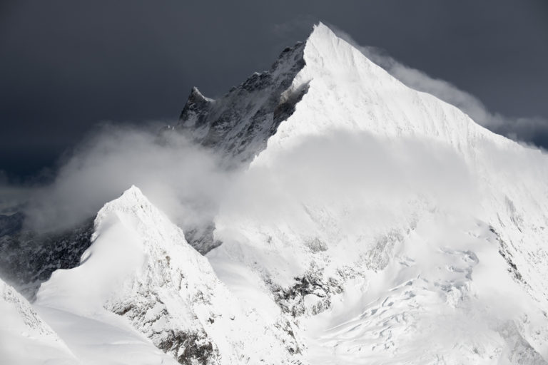 Weisshorn - Schaligrat - Schalihorn - massif montagneux photos montagnes enneigees en Suisses