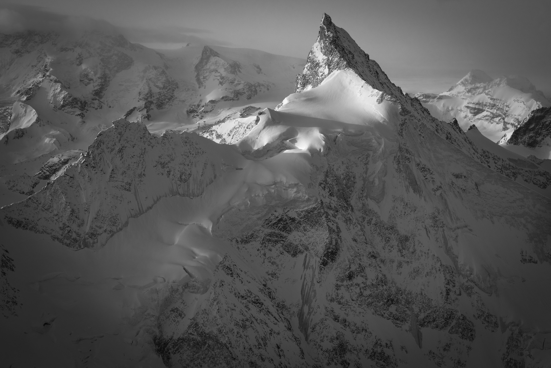 Zinalrothorn - Tableau photo montagne