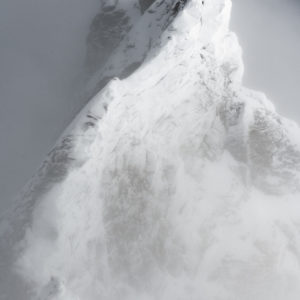Zinalrothorn - Gipfel der Engadiner Alpen im Zermatt-Tal in Schwarz-Weiß
