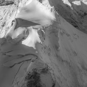 black and white mountain picture - mountain landscape - vertical mountain picture - swiss mountain picture - Zinalrothorn