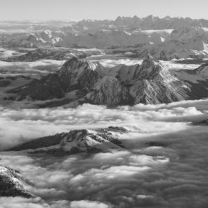 Panoramafotografie der Alpen und Voralpen - Bergfoto von der Region Gstaad