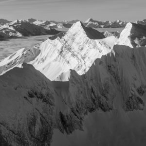 Pananorama du Vanil Noir- photo panoramique du Vanil Noir, des Dents du Midi et du Mont Blanc