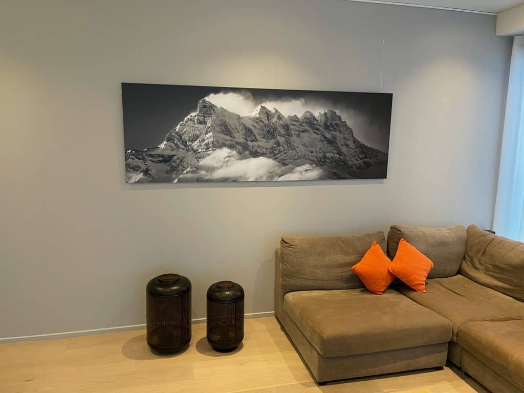 large format panoramic photo -Panorama Dents du Midi as wall decoration