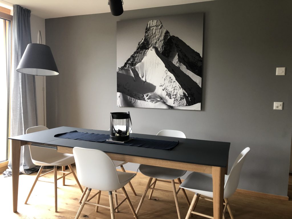 Wall decoration of a dining room - large size mountain picture