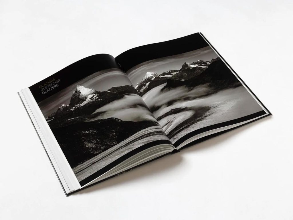 large-format mountain photo book