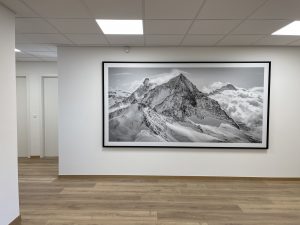 photo montagne grand format - cadre photo montagne noir et blanc
