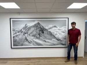 décoration bureau genève- Tableau panoramique montagne enneigé