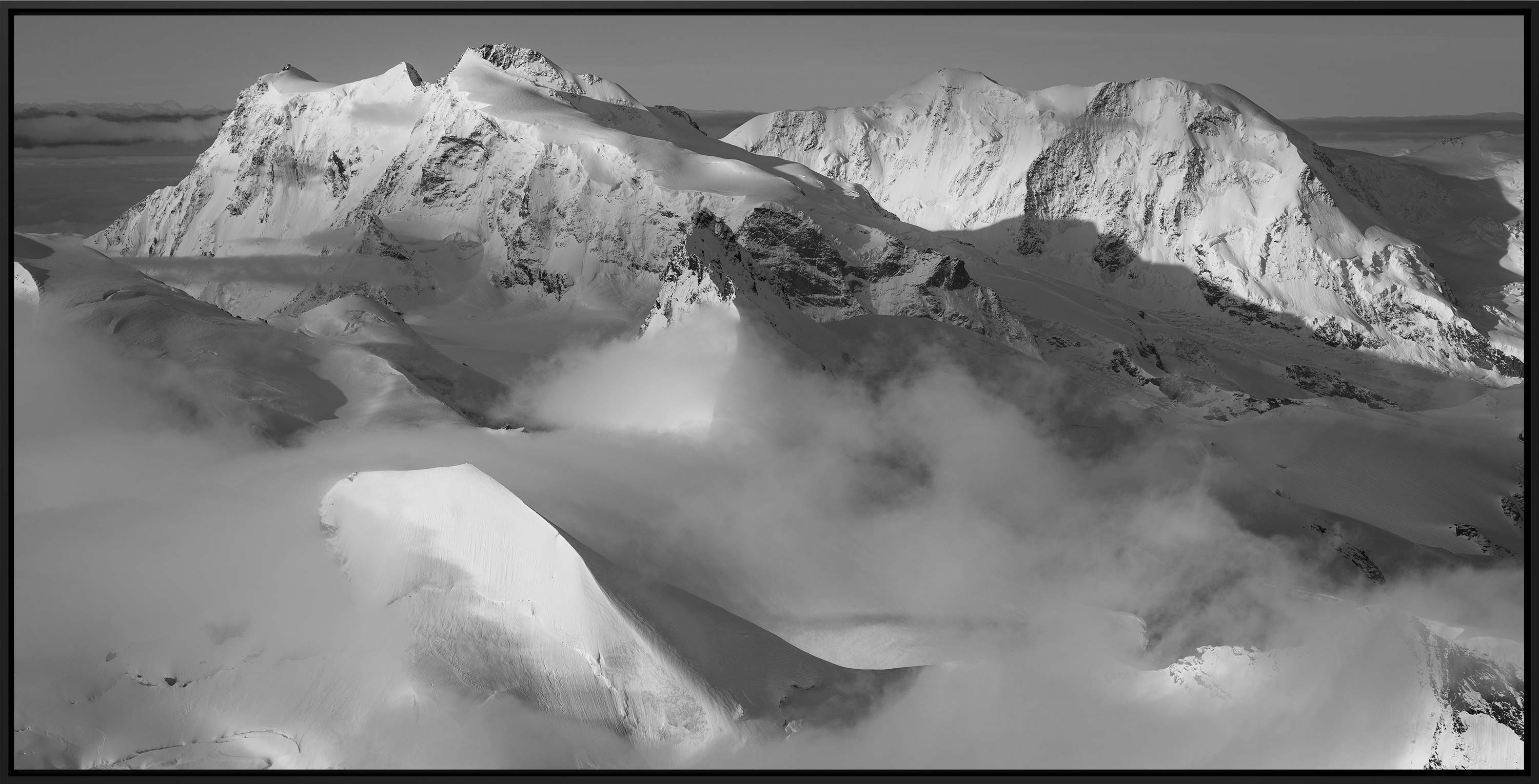 photo zermatt suisse - cadre photo zermatt - photo montagne noir et blanc - paysages de montagne