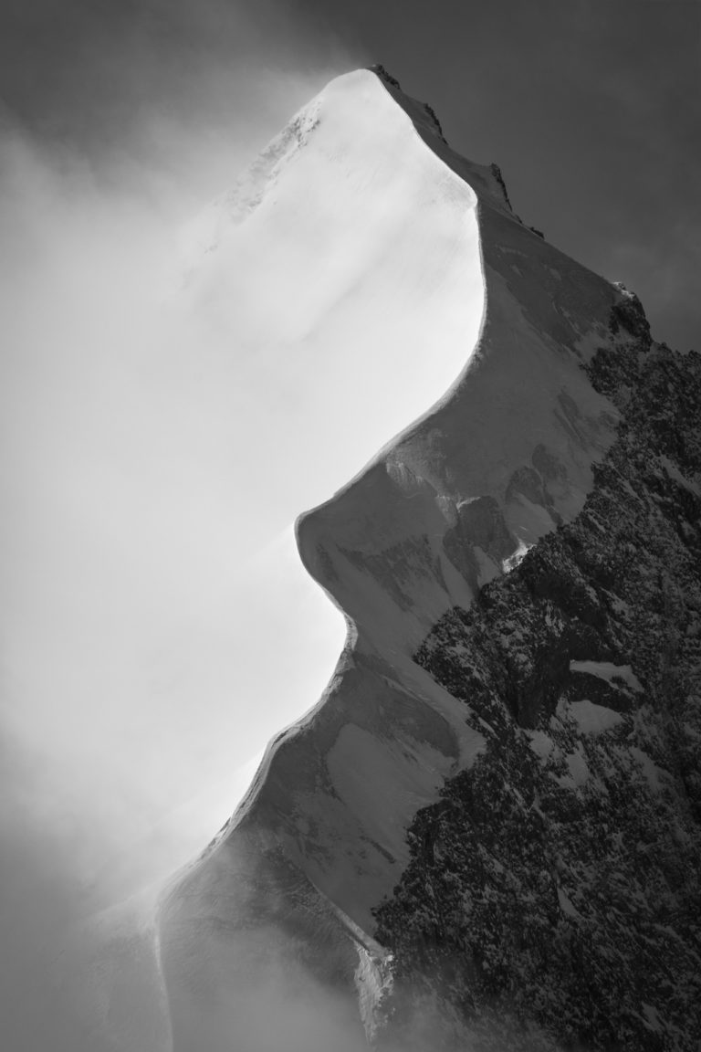 photo engadine - mountain piz bernina biancograt