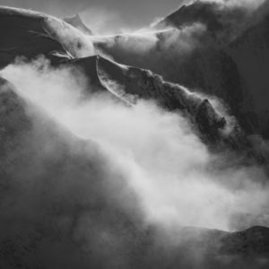 fine art photography schwarz-weiß - mächtiger mont blanc bionassay