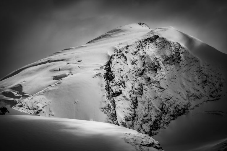 fine art photography - alpinist on a ridge