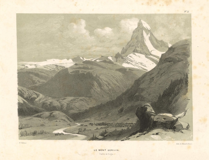 Schmid d’après Alexandre Calame, Le Mont Servin. Vallée de Viège. 