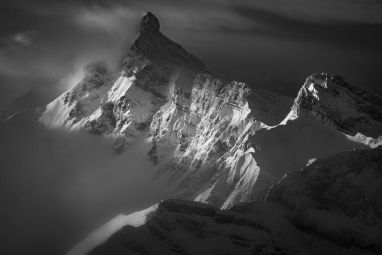 Foto durchbohrte Spitze - Foto Aravis-Gipfel