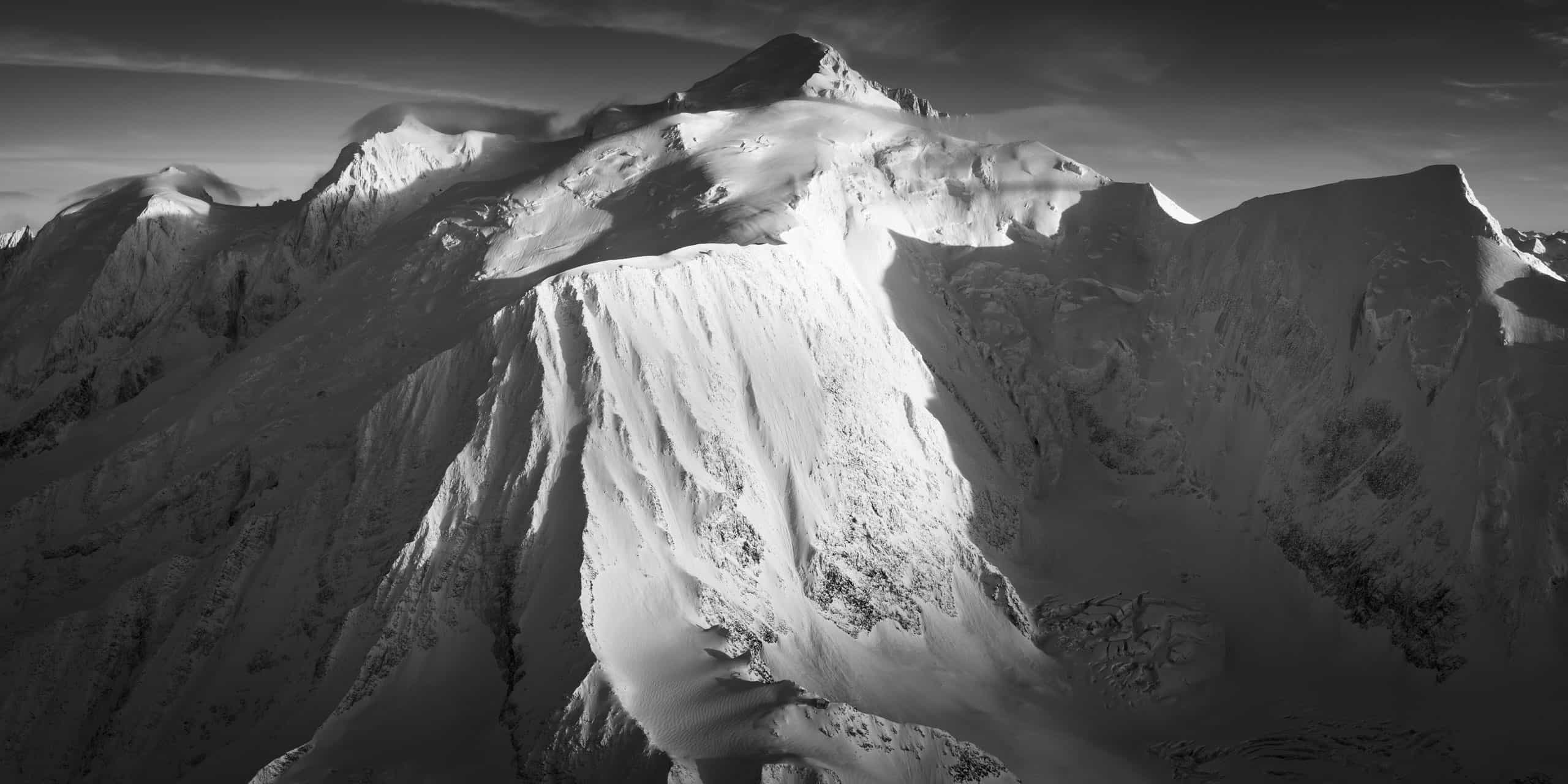 panorama photo large size massif du mont blanc