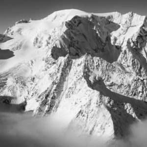 panoramic photo mont vélan - val de bagnes photo verbier - black and white mountain landscape switzerland