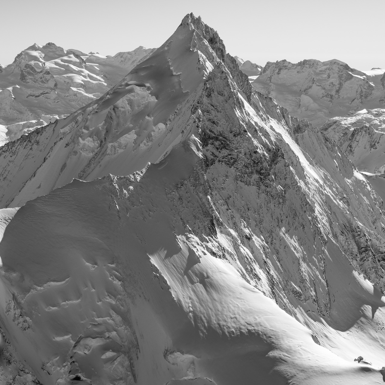 photo montagne suisse en hiver- photo montagne enneigée