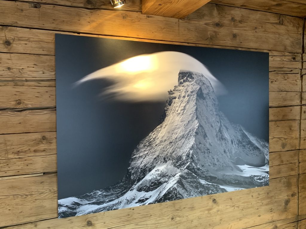 Fotorahmen Berg schwarz-weiß