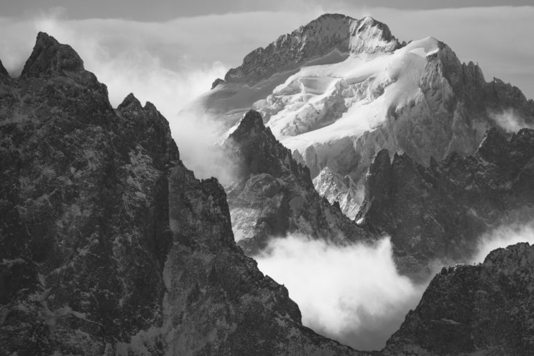 Photo of the Dome de Neige des Ecrins and the Barre des Ecrins.