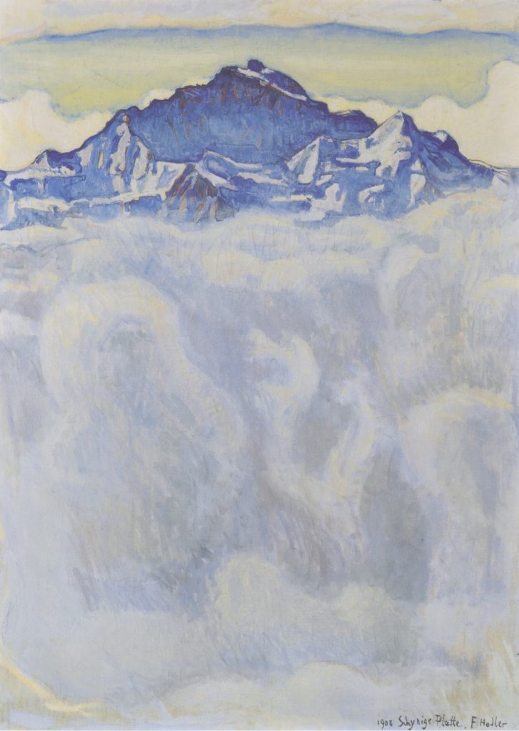 Ferdinand Hodler, La Jungfrau dans le brouillard, 1908, huile sur toile, Genève, musée d’art et d’histoire.