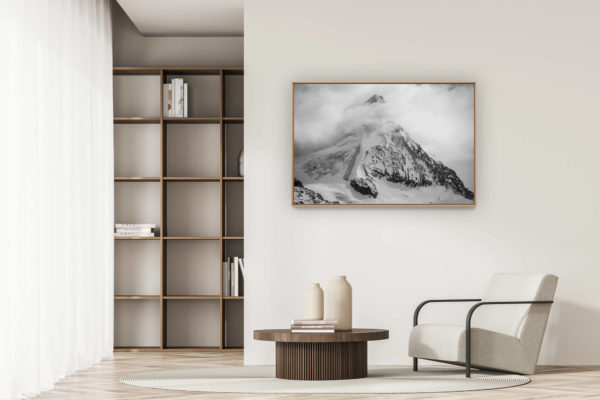 decoration modern apartment - art deco design - Valley of Zermatt - summit of the Swiss Alps- Adlerhorn