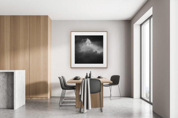 décoration moderne cuisine rénovée chalet suisse - photo de montagne - photo Massif du Mont Blanc - Photo montagne - Aiguille de Rochefort