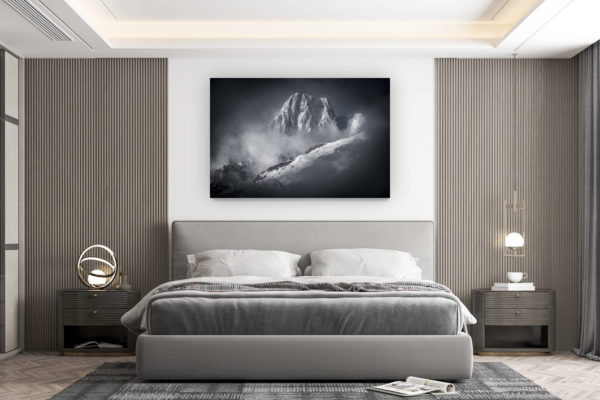 décoration murale chambre design - achat photo de montagne grand format - Massif du Mont Blanc - Photo montagne Aiguille des Glaciers