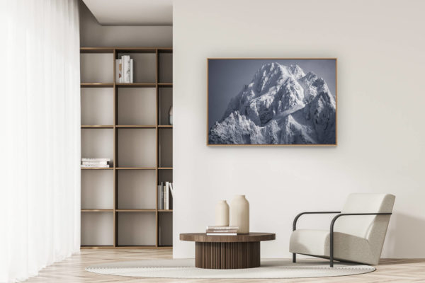 décoration appartement moderne - art déco design - Image montagne - Massifs Alpes Mont Blanc