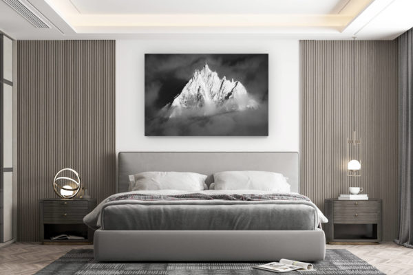 décoration murale chambre design - achat photo de montagne grand format - photo aiguille du midi hiver