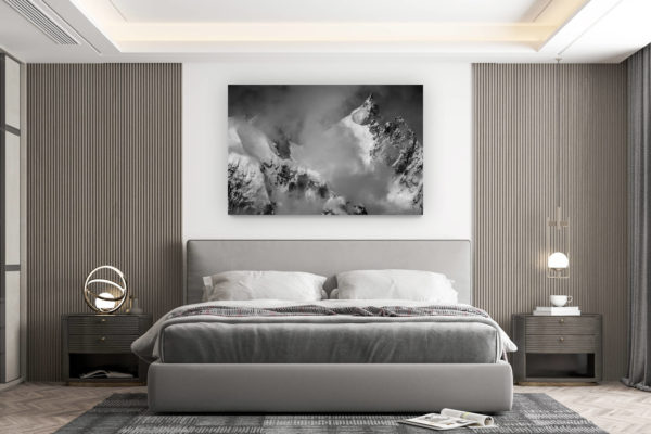 décoration murale chambre design - achat photo de montagne grand format - Photo Aiguille du plan - Groupe des Aiguilles de Chamonix