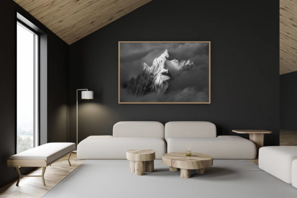décoration chalet suisse - intérieur chalet suisse - photo montagne grand format -