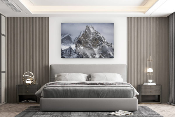 décoration murale chambre design - achat photo de montagne grand format - Photo paysage montagne - Aiguille Noire de Peuterey - Photos montagnes rocheuses