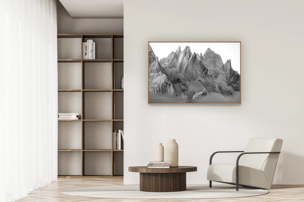 décoration appartement moderne - art déco design - Photo Mont Blanc - Aiguille de Chamonix