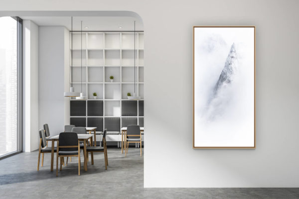 décoration intérieur moderne contemporain - photo de montagne grand format vertical -
