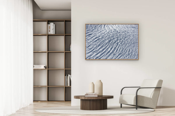 décoration appartement moderne - art déco design - glacier d aletsch - Photo abstraite des crevasses glacier suisse aletsch dans les Alpes Bernoises