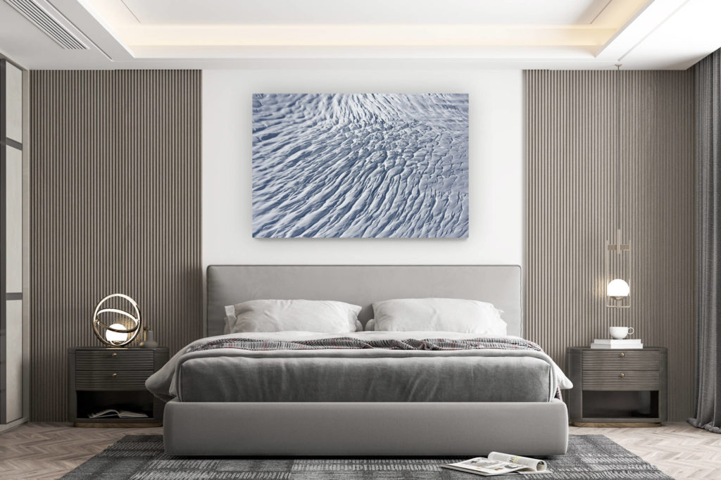 décoration murale chambre design - achat photo de montagne grand format - glacier d aletsch - Photo abstraite des crevasses glacier suisse aletsch dans les Alpes Bernoises