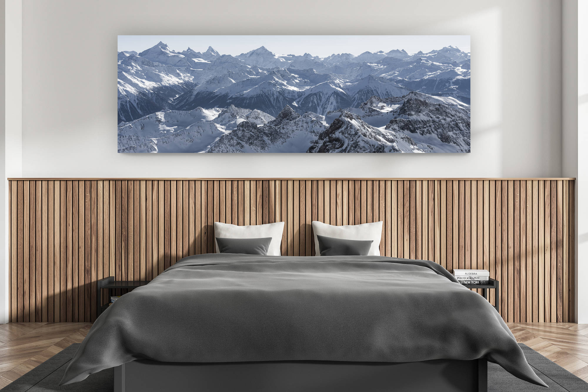Panoramafoto der Schweizer Alpen