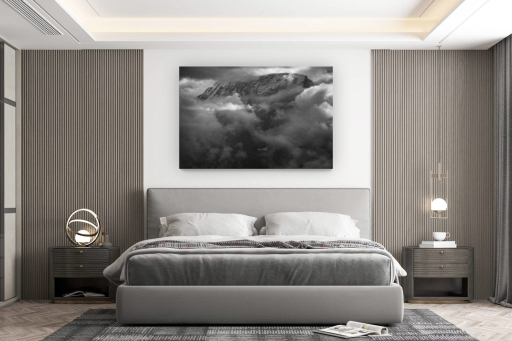 décoration murale chambre design - achat photo de montagne grand format - Photo montagne Alpes suisses Vallée Zermatt- Alphubel