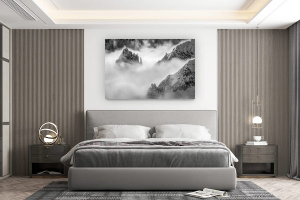 décoration murale chambre design - achat photo de montagne grand format - Photo massif Mont Blanc - Photo de montagne - La Brenva
