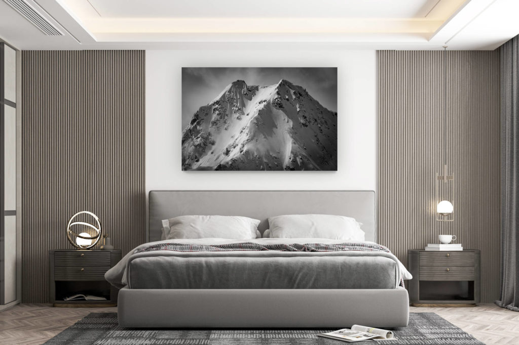 Wanddekoration Zimmer Design - Kauf großformatiges Bergfoto - Foto Val de bagnes - Verbier - Wallis - Schweiz - Bec des rosses