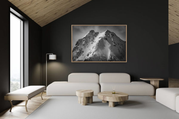 décoration chalet suisse - intérieur chalet suisse - photo montagne grand format - Photo Val de bagnes - Verbier - Valais - Suisse - Bec des rosses