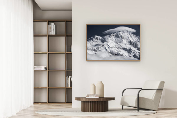 décoration appartement moderne - art déco design - Photo montagne Val d'Anniviers - Bishorn - Grand Gendarme -Weisshorn