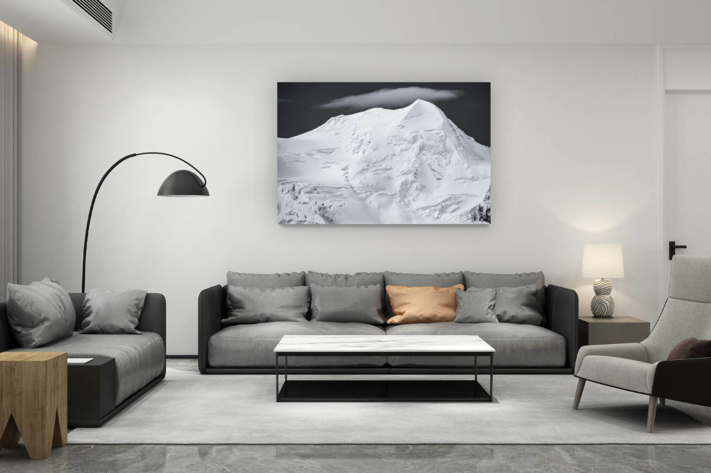décoration salon contemporain suisse - cadeau amoureux de montagne suisse - photos des montagnes Vallée de Zermatt - Castor