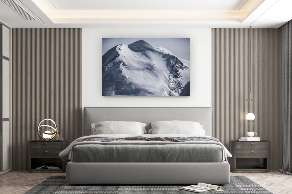 décoration murale chambre design - achat photo de montagne grand format - Image montagne hiver Valais Zermatt - Castor