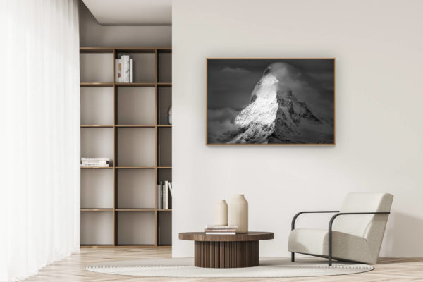 moderne Wohnungsdekoration - art deco design - Matterhorn Bild - Foto Schweizer Berg The Matterhorn
